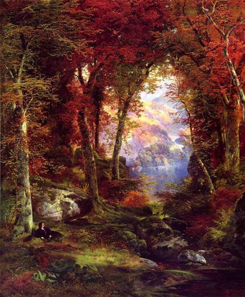 Thomas Moran The Autumnal Woods (aka Under the Trees) 1865