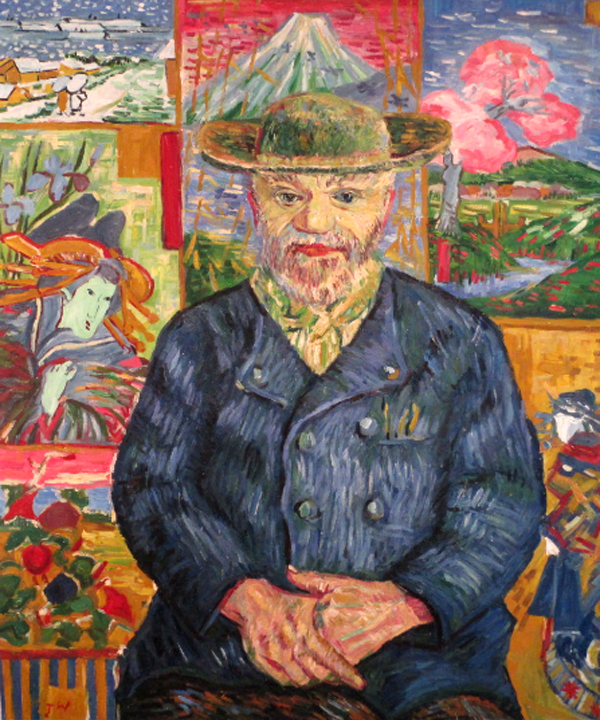 The Postman, Studying Van Gogh, by JW