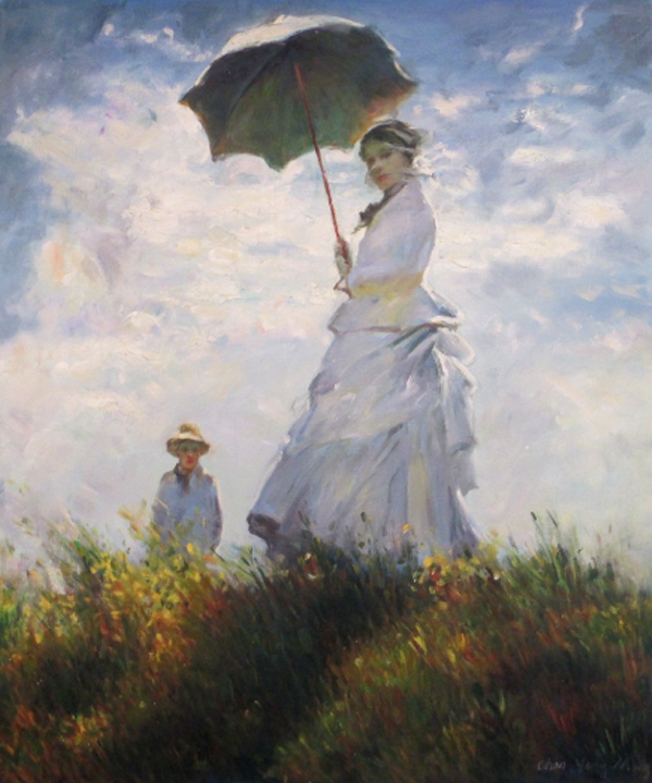 Monet's wife and child