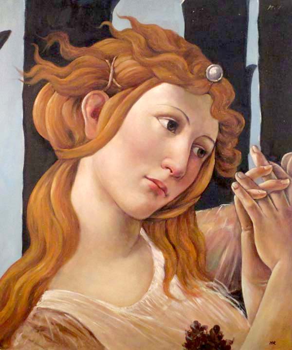Studying  Old Painting