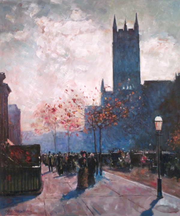 An old city street,    By CYM