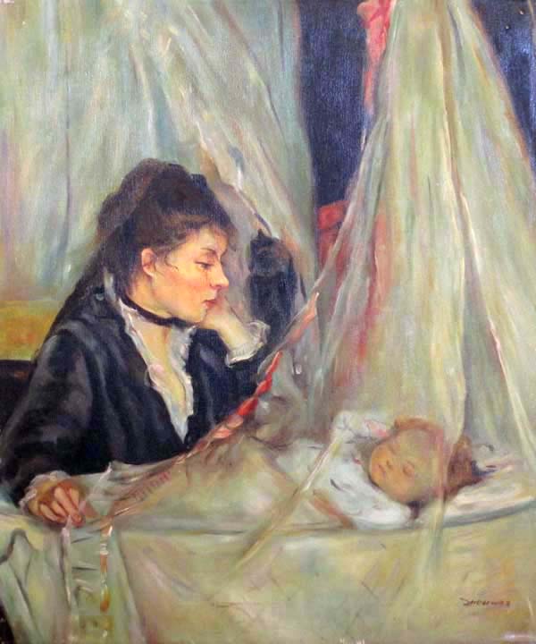 La Culla, Reproduction of Berthe Morisot, By  Zhw