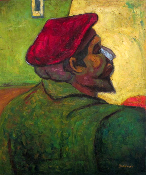 Portrait of Gauguin, after Gaugin,  by  Zhouwei 