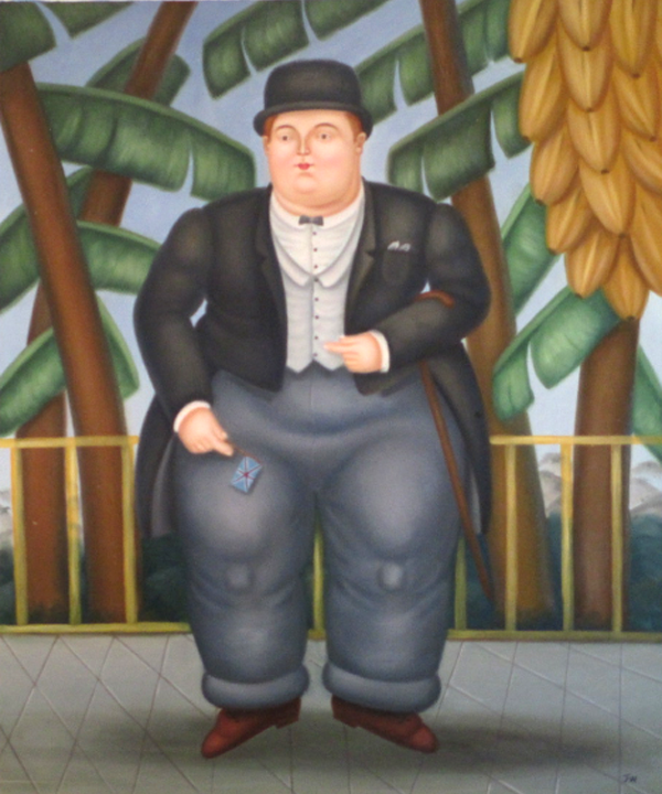 The english ambassador, studying Botero, by JW