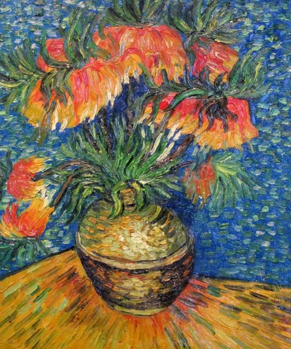 Fritillaries in a Copper Vase