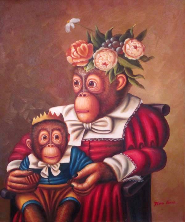 Monkey Mother and Child