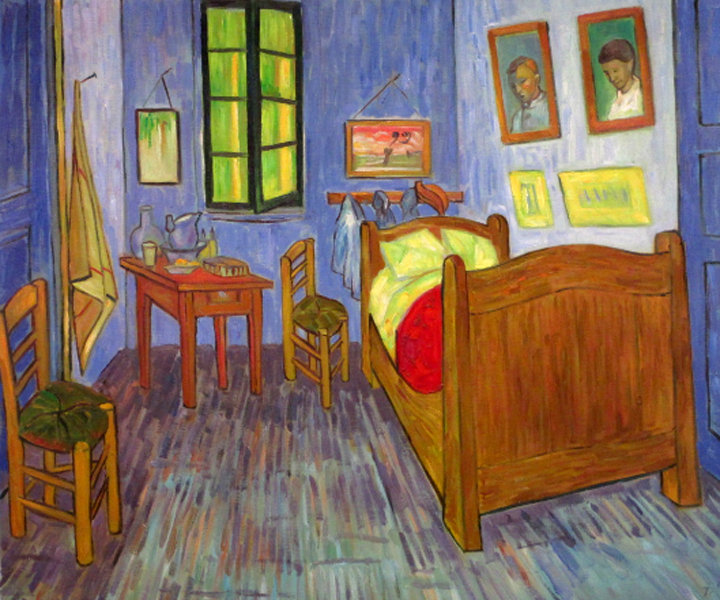 Bedroom in Arles, Study of Van Gogh (Reproduction)