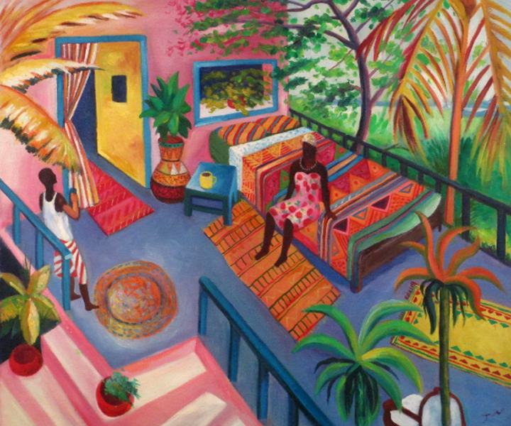 A lovely living room, by JW