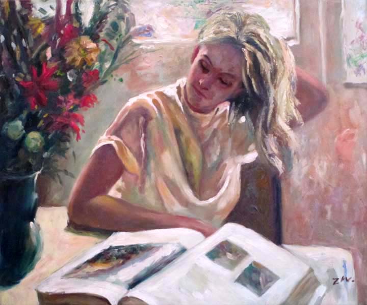  Reading girl
