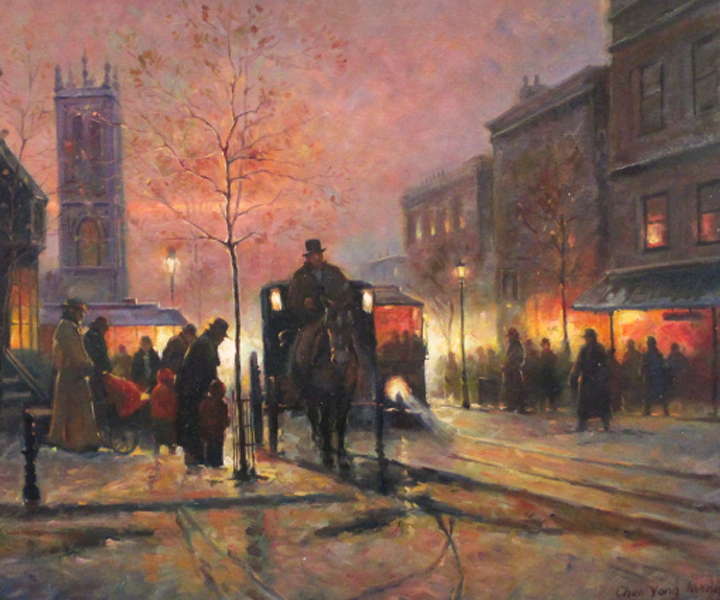 A evening street