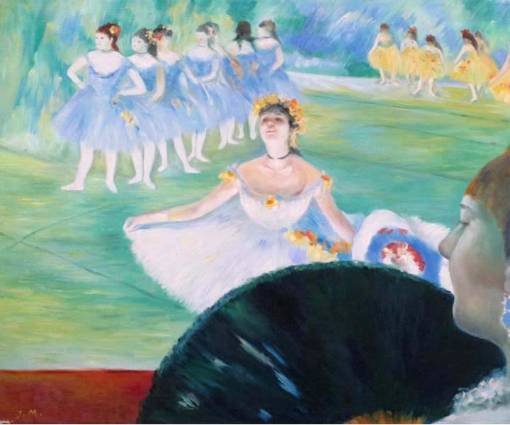 Ballerina,studying Matisse, by JW