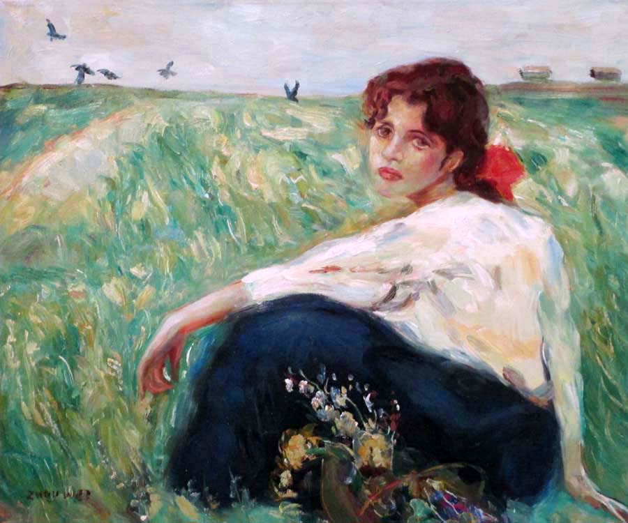 Picking flowers  