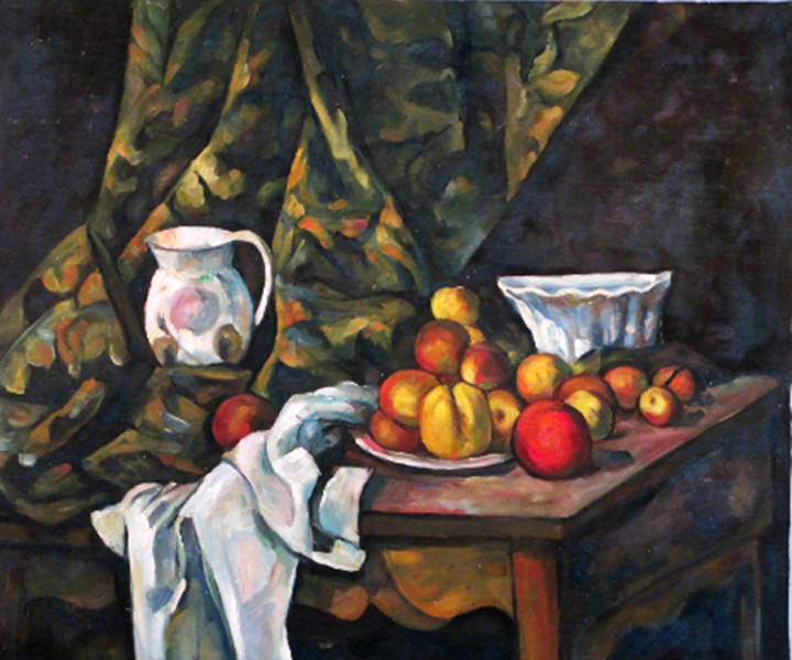 Still life, after Cezanne by  Zhouwei 