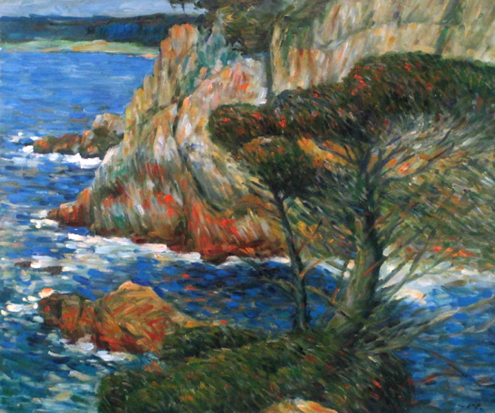 The cliff and tree, by JW