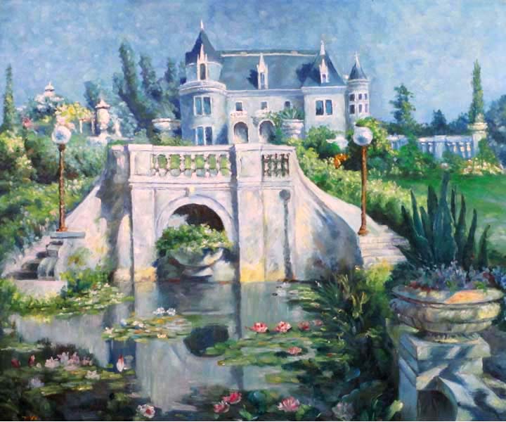 Lily pond, by JW