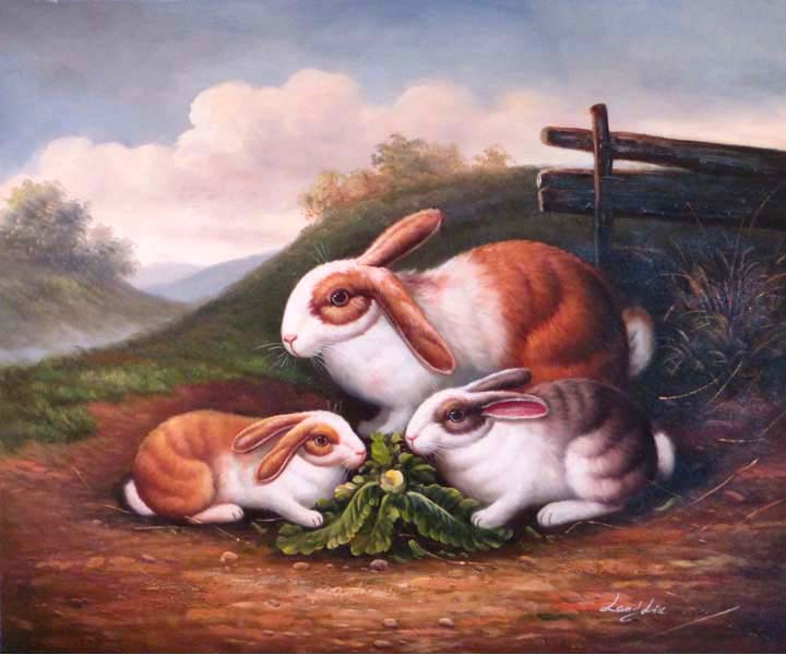 Rabbit Family By Larry Liu