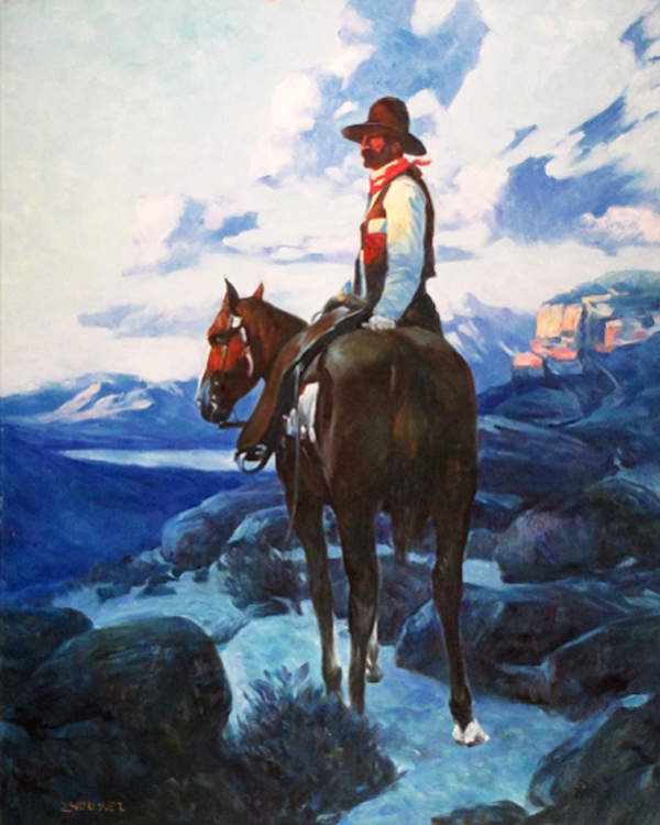 Sheriff, studying Southwest Art   by  Zhouwei 