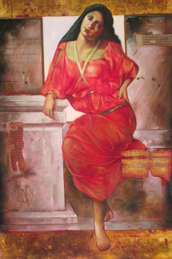 A girl in ancient Greek Style 