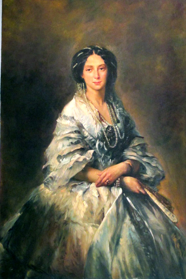 Portrait, studying old painting, by Liyi