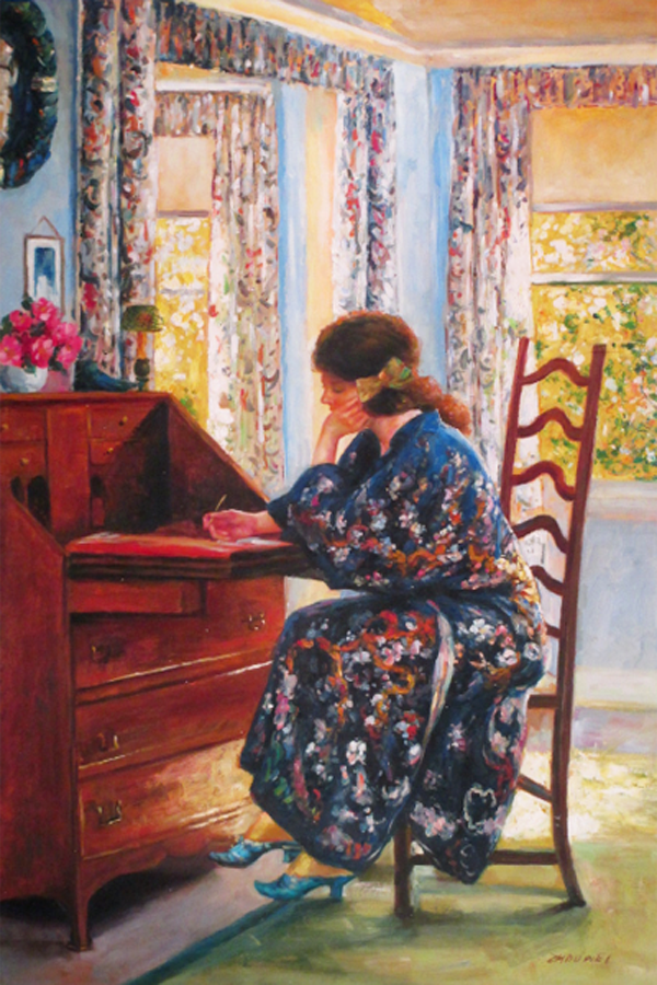 Writing a letter 