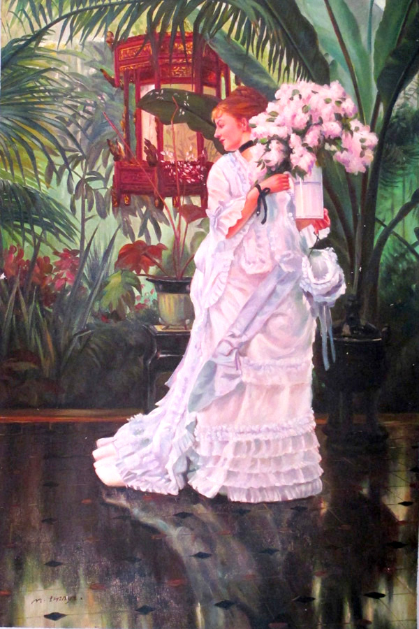 Lilacs, 1875, Studying James Tissot
