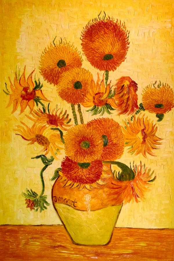 Sunflowers Studying Van Gogh