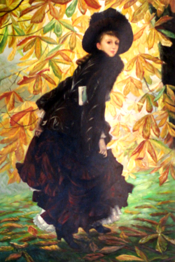 October, studying James J.J. Tissot, by Liyi
