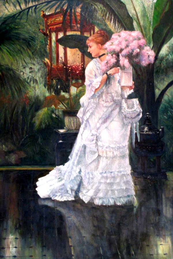 Lilacs, 1875, studying James Tissot, by Liyi