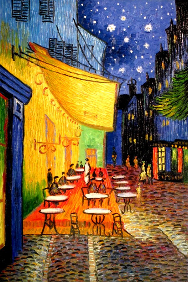 Cafe Shop,  Studying Van Gogh