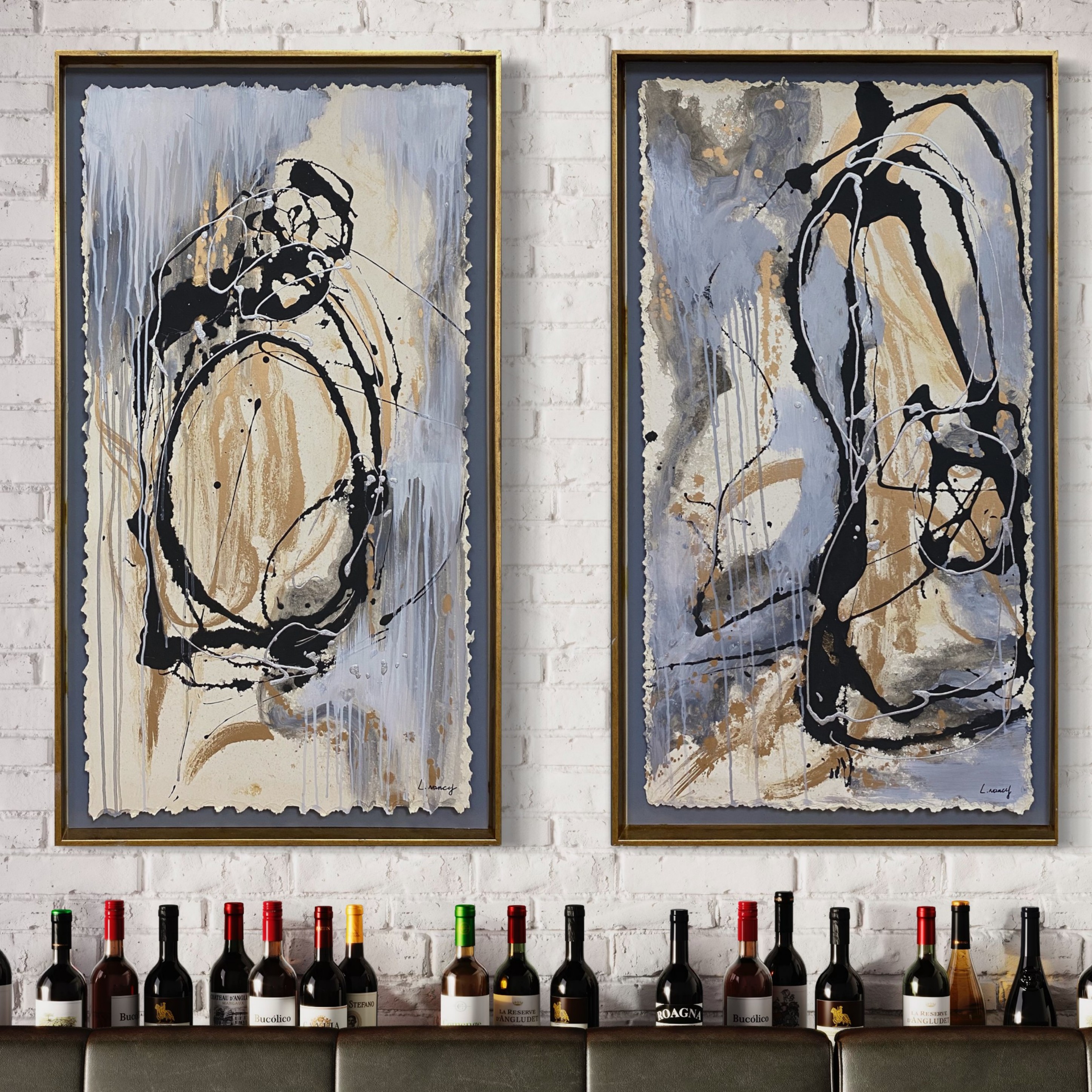 Whispers in Motion (Diptych) / Each