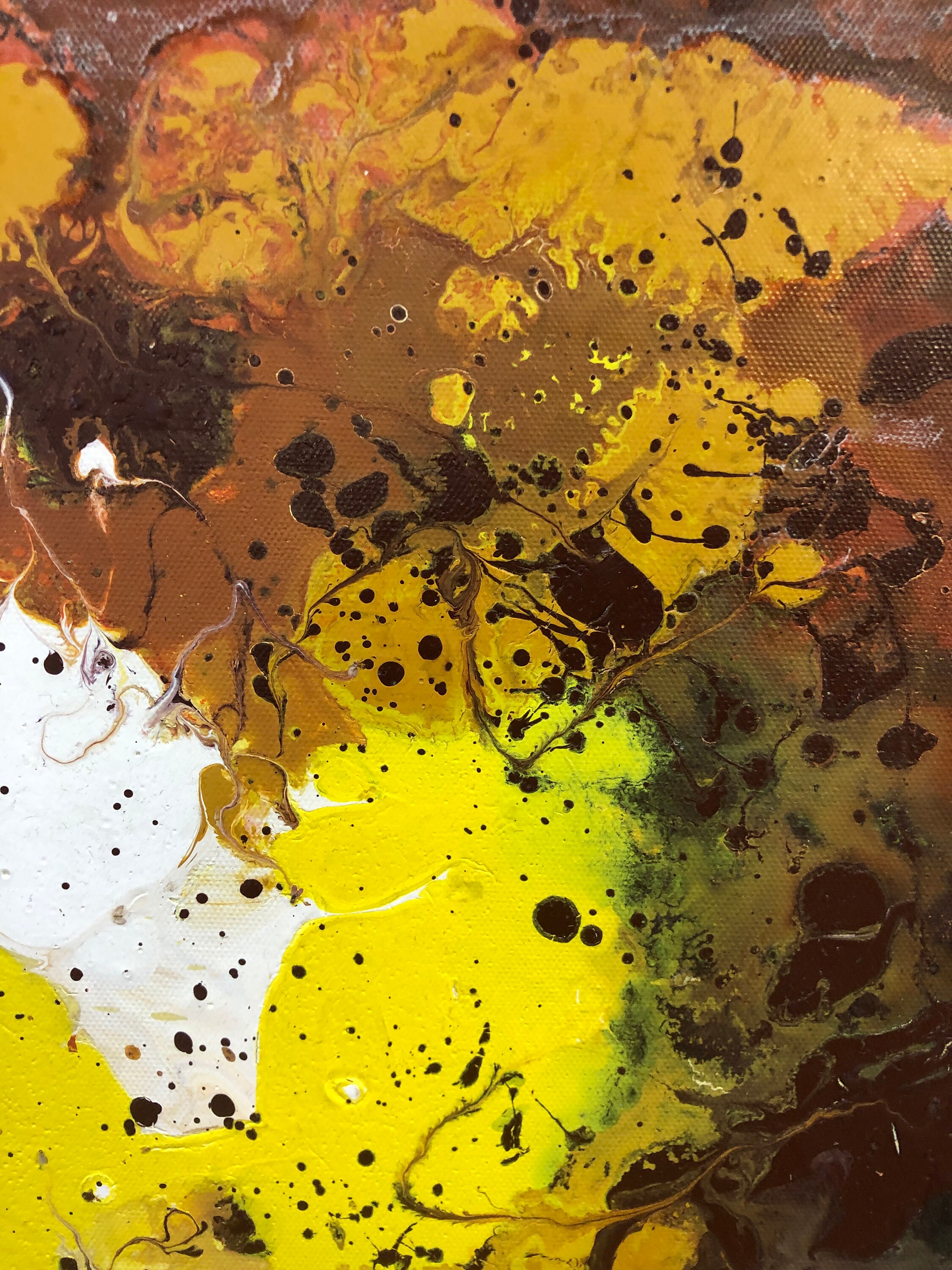 Fire Color Splash Painting