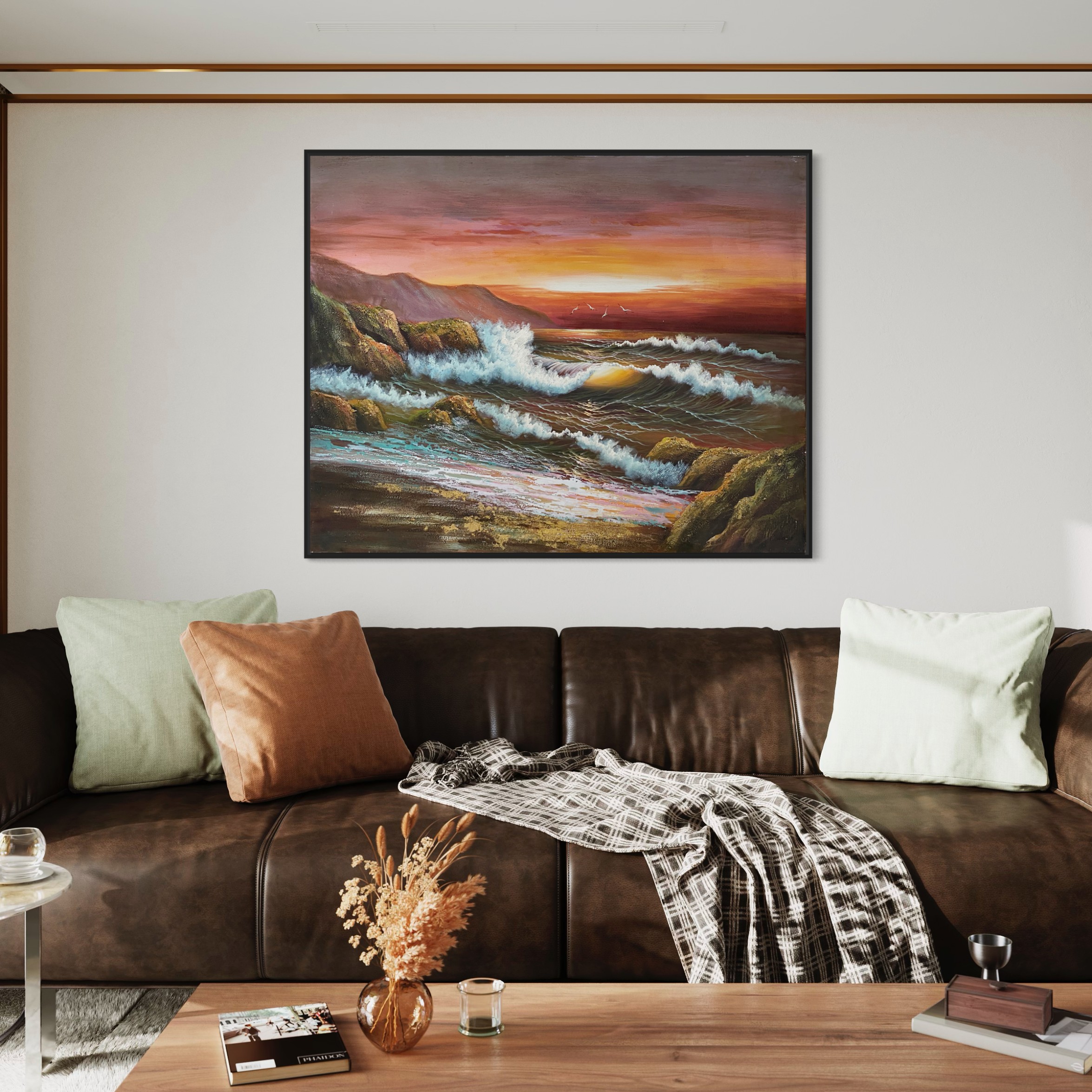 Seascape with Sunset Glow