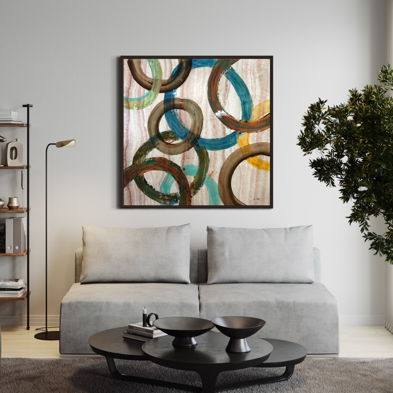 Abstract Rings Painting