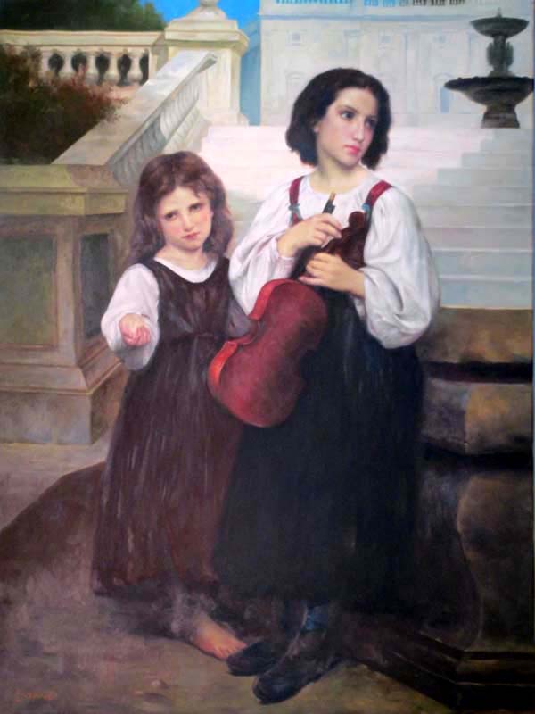 Studying William Bouguereau , by  Zhouwei