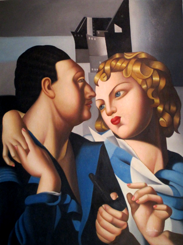 Idyll 1931, StudyingTamara de Lempicka