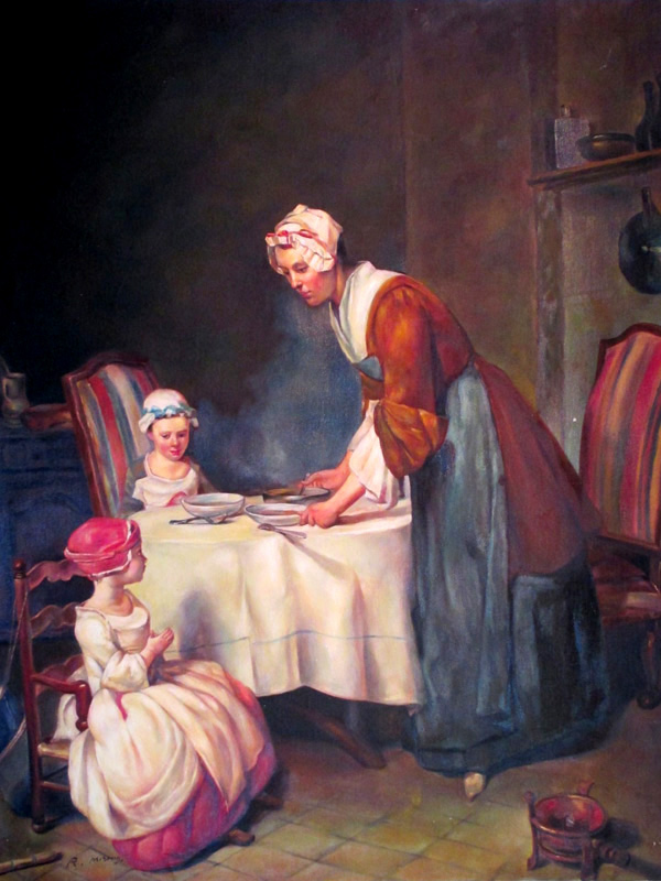 Prayer Studying Jean Chardin