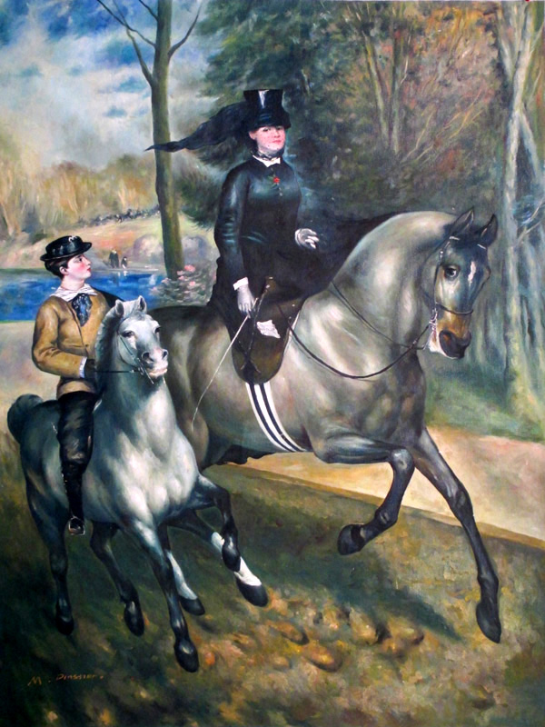 Riding in the Bois de Boulogne 