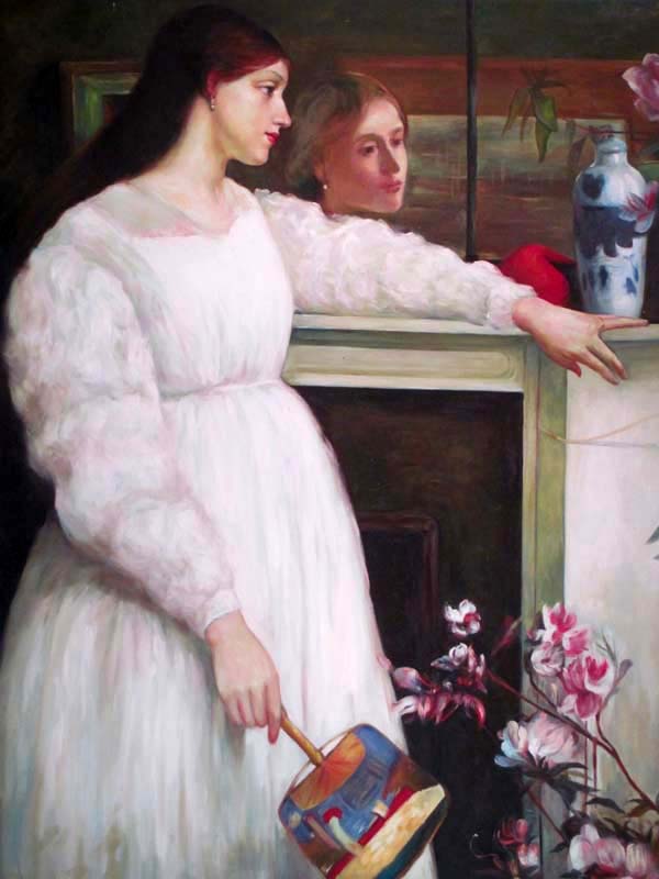 The Little White Girl Studying James Whistler