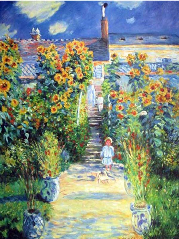 Garden studying Monet