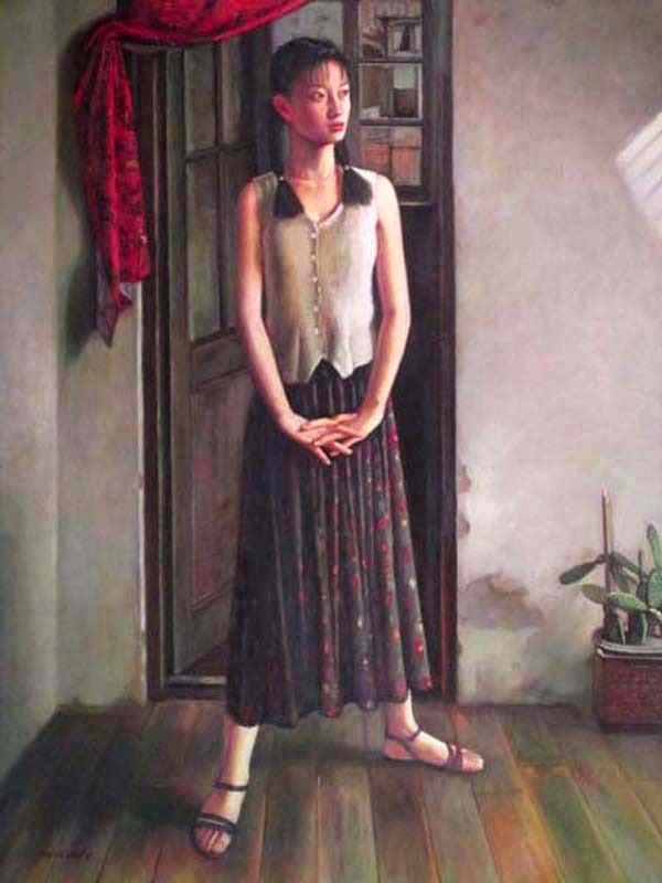 A girl,  by  Zhouwei 