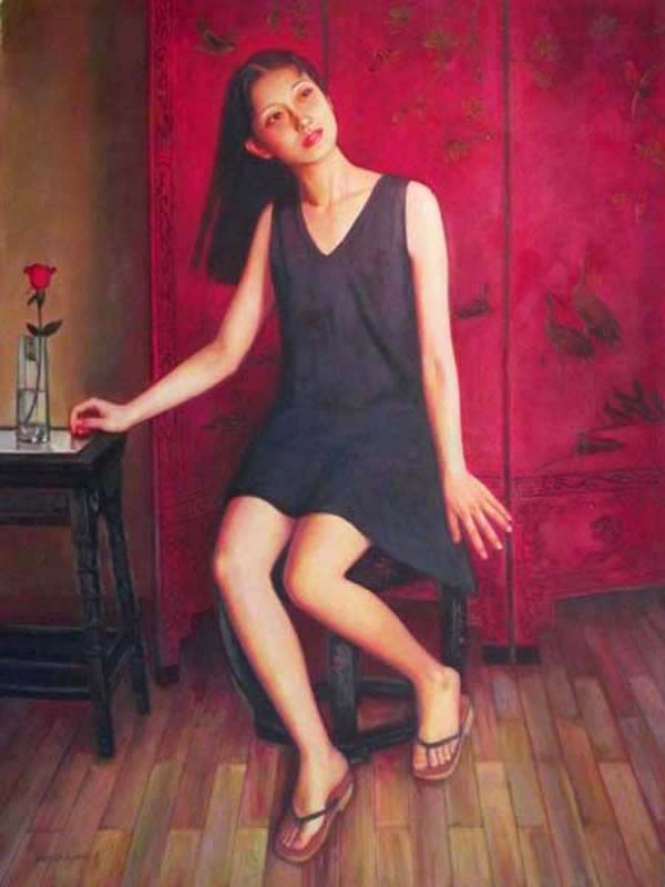 A girl,  by  Zhouwei 