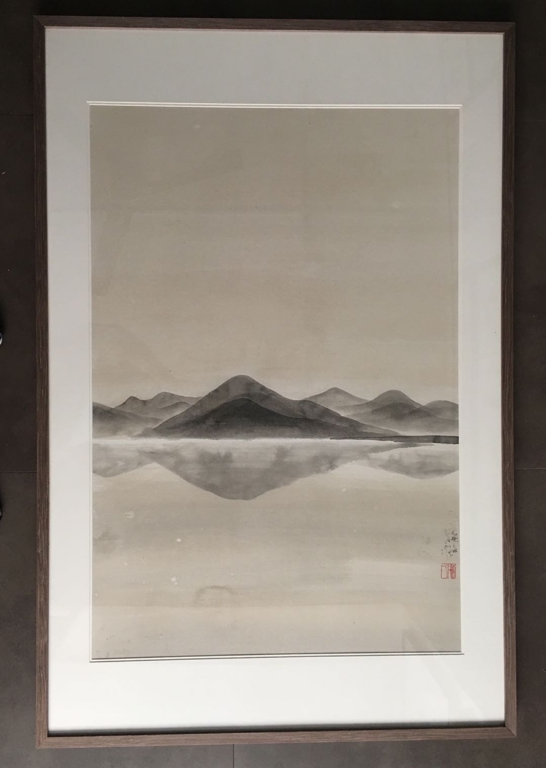 Abstract Mountain Scene