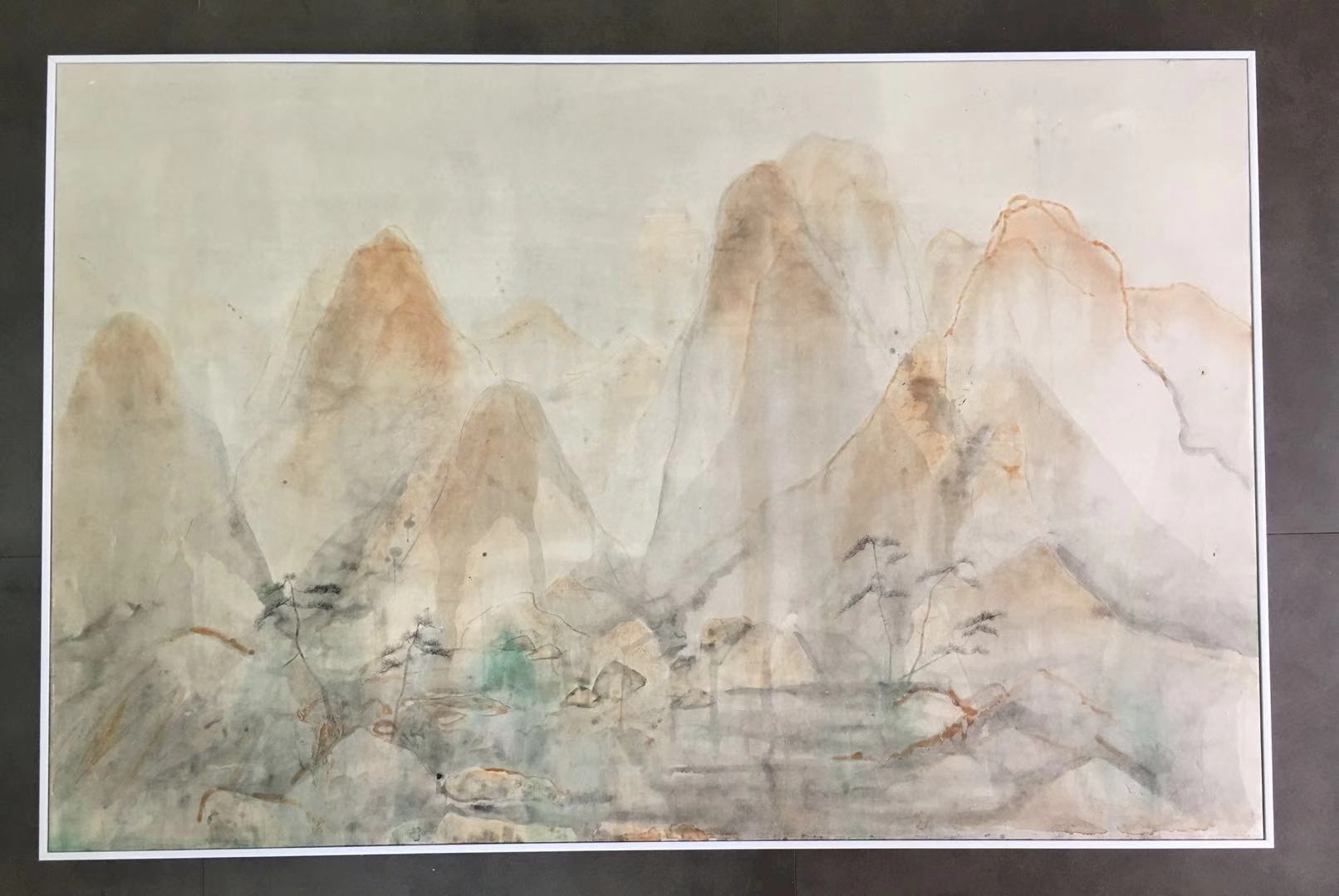 Abstract Mountain Scene