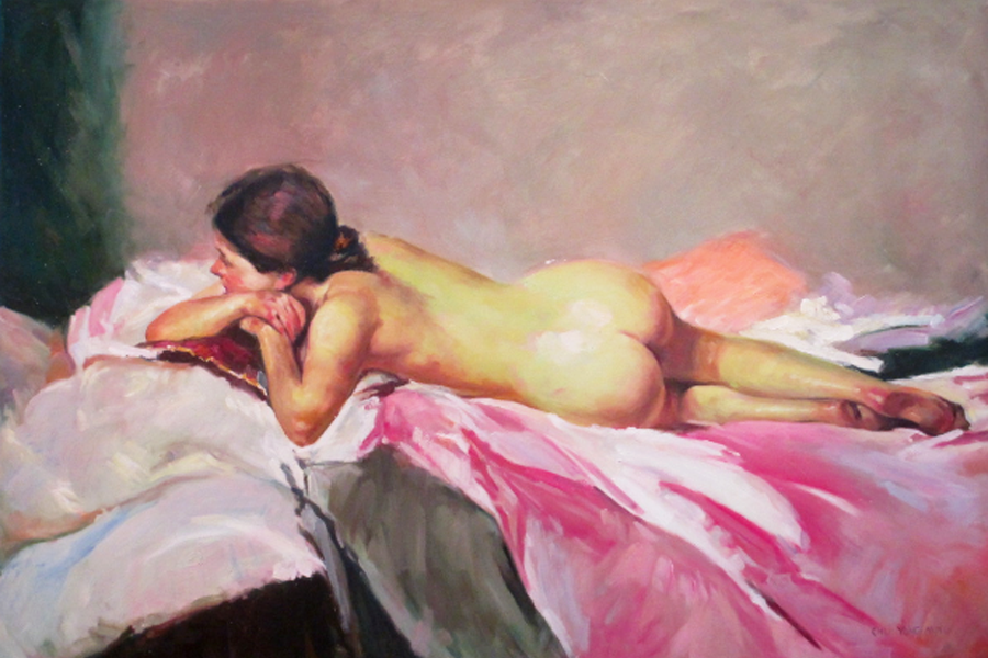 A nude model