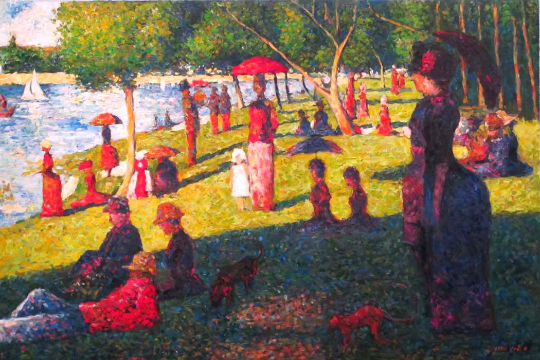 A Sunday Afternoon on the Island of La Grande Jatte By Georges Seurat Reproduction