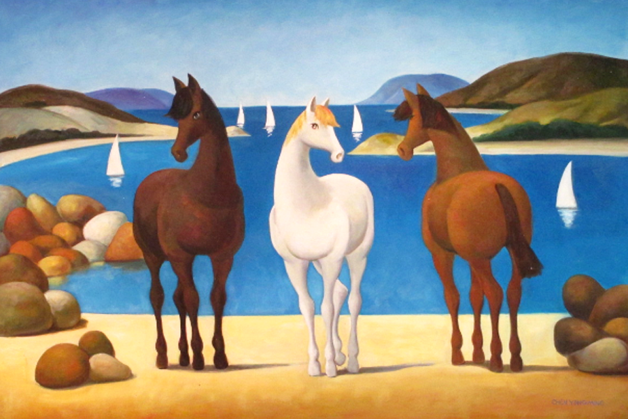  Three horses