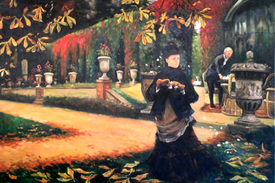 The letter, studying James Tissot, by Liyi