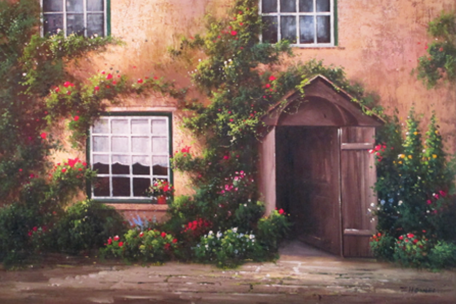 Blooming on front wall,   by  Zhouwei 