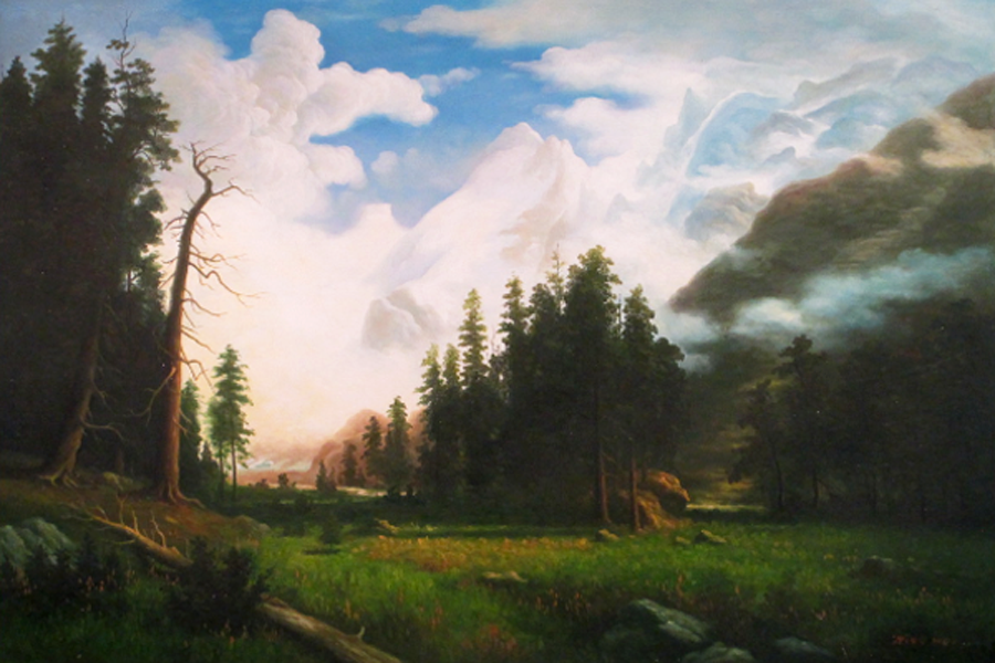 Landscape in Hudson River Style   by  Zhouwei 