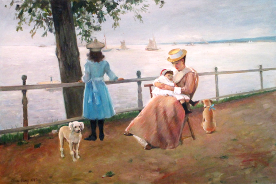 Studying An old painting 